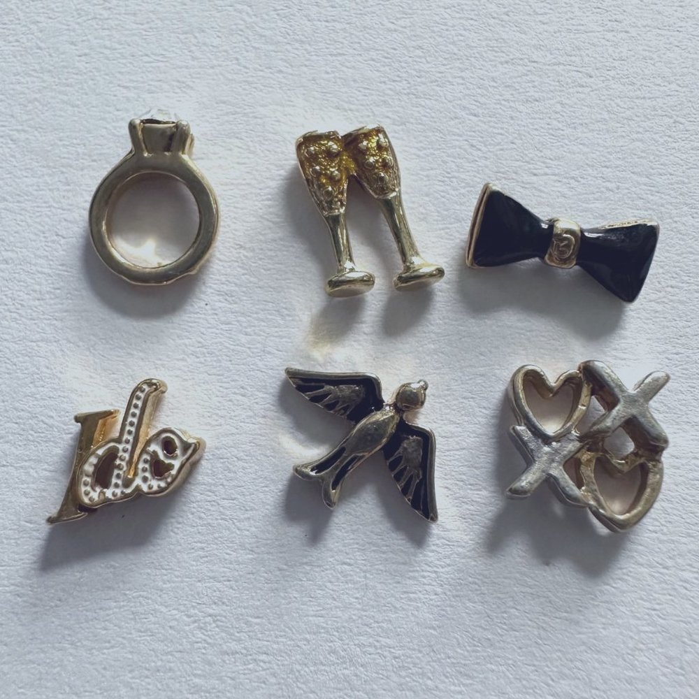 Origami Owl® 6 wedding charms  - NWT